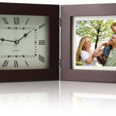 Deluxe 8″ Digital Photo Frame & Clock with Multimedia Playback