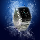 Water Proof Stainless Steel Quad Band Unlocked Watch Mobile Phone