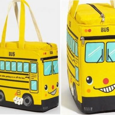 Yellow School Bus Tote