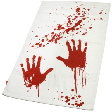 Blood Bath Bloody Hand Towel