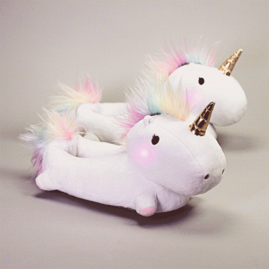 Enchanted Light-Up Unicorn Slippers