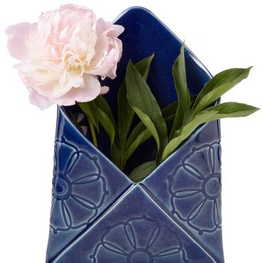 envelope wall vase