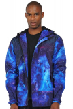 Men’s Galaxy Digital Print Baseball Jacket