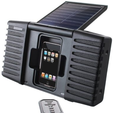 Solar Powered Sound System for iPod and iPhone