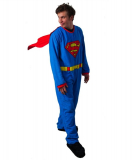 Superman Men’s Blue Union Suit with Cape