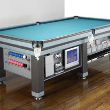 Billiards table with LCD