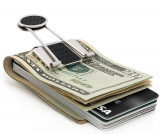 Men’s Money Clip Credit Card Business Card Holder