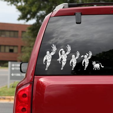 Iron Man Family Car Decals