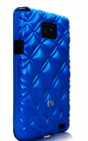 Samsung Galaxy S 2 II i9100 Novoskins CoCo NoVo Blue Quilted TPU Case