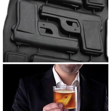 Bar Party Drink Ice Tray Cool Pistol Gun Ice Cube Style