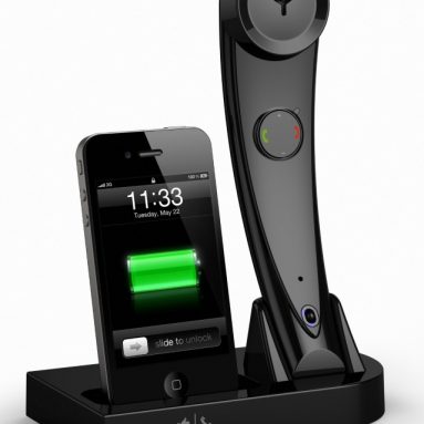 Bluetooth Wireless iPhone/Cell Phone Handset & iPhone Docking Station