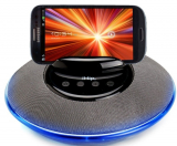 Tablet Speaker Stand with Blue LED Lighting