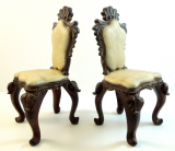 Boudoir Chair Pair Set Bookends