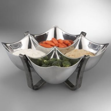 Nambe Anvil Quad Condiment