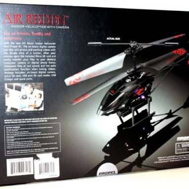 Indoor 2 speed helicopter with recording video camera