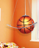 Basketball Featured Chandelier in Warm Light
