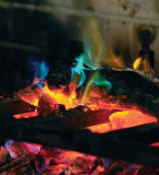 Rainbow Fireplace Flame Crystals for Wood Fires