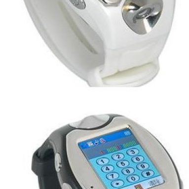 Mini Quadband Wrist Phone with Wireless Bluetooth Headset and 2g Card