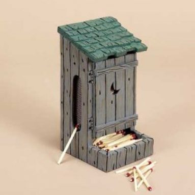 Outhouse Matchbox Holder