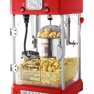 Popcorn Pop Pup 2-1/2oz Table Top Retro Style Popcorn Popper