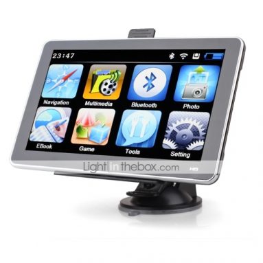 Free Map Card-7″ Portable High Definition Touch Screen Car GPS Navigator