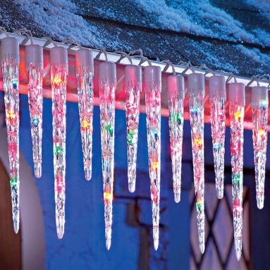 Black Friday: Multi-colored Icicle String Lights