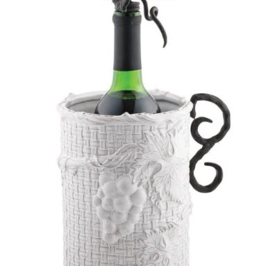Grapevine Wine Bottle Cooler/Chiller Set