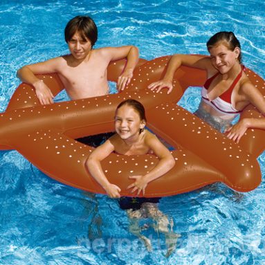 Giant Pretzel Inflatable Float Raft Swimming Pool Fun