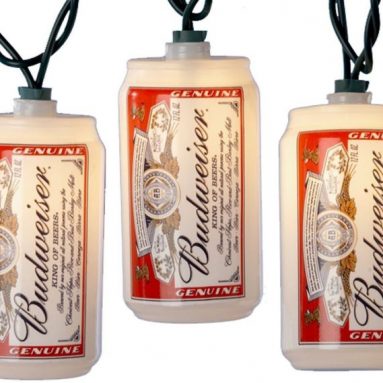 Kurt S. Adler Blow Mold Budweiser Can Light Set