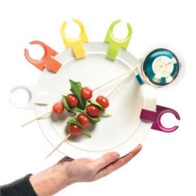 Party Plate Wine Glass Clips