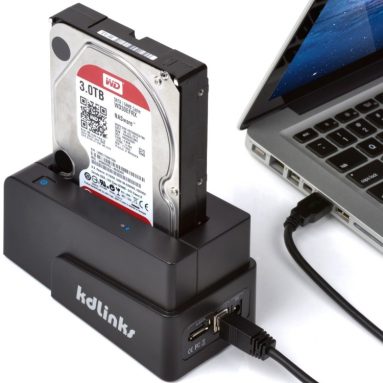 kdLinks USB 3.0/2.0 eSATA 2.5″/3.5″ SATA Hard Drive Docking Station