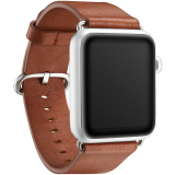 genuine leather watch band “Barcelona” for Apple Watch Series 1 & 2 42mm in cognac-brown