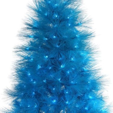 4′ Pre-Lit Sky Blue Cashmere Pine Artificial Christmas Tree