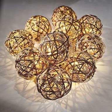 Rattan Ball String Lights
