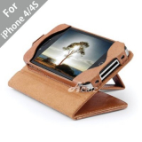 iPhone 4S Rider Genuine Leather Wallet Case