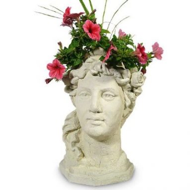 Garden Goddess Head Planter