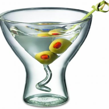 Double Wall Martini Glass