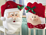 Mr & Mrs Santa Claus Christmas Kitchen Chair Covers