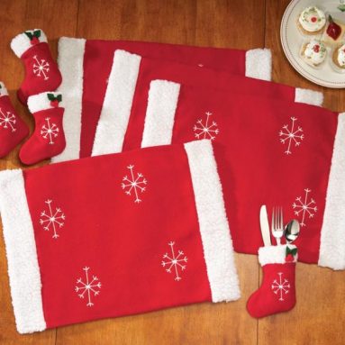 Santa Table Linens
