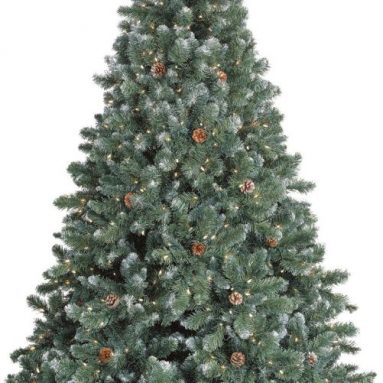 Lighting Pre-Lit 7-1/2 Foot Glacier Christmas Tree