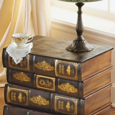 Library Book Side Table