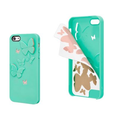 Butterfly/Turquoise Phone 5 Case