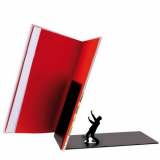 “Falling Books” Falling Bookend Metal Bookend