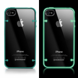 Clear/Glow Green Case for Apple iPhone 4S