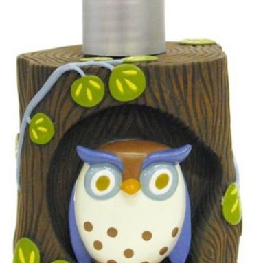 Creations Awesome Owls Resin Lotion Bottle