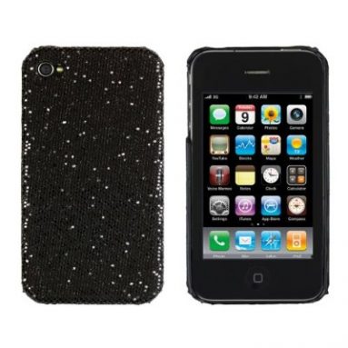 Black Sparkles Case for Apple iPhone  4S