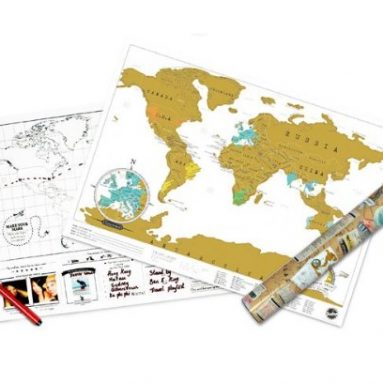 Scratch Personalized World Map Poster