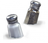 SUNK-IN SALT + PEPPER SHAKERS