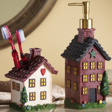 Country House Primitive Bath Accessories