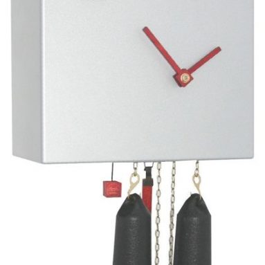Modern cuckoo clock Silver Cube